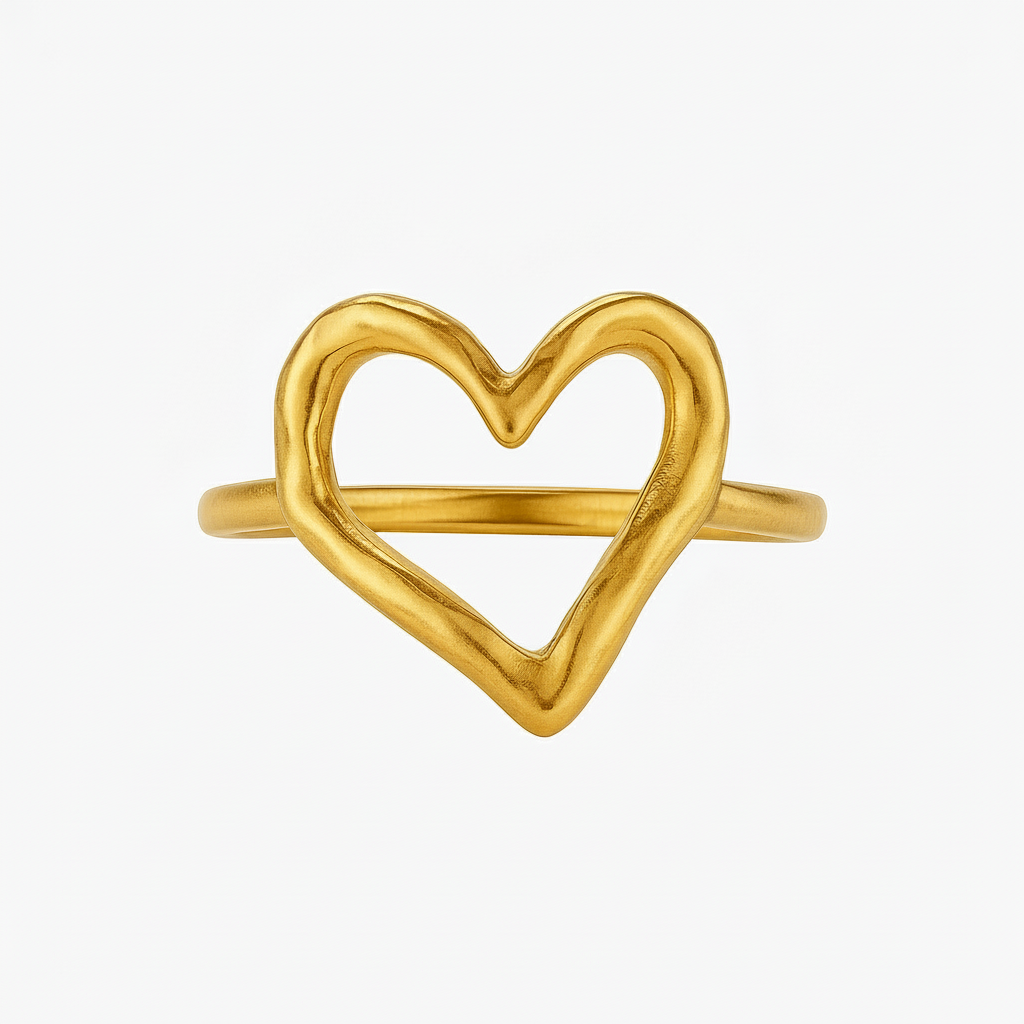 Openwork Heart Ring