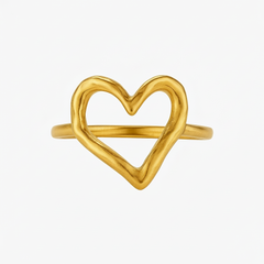 Openwork Heart Ring