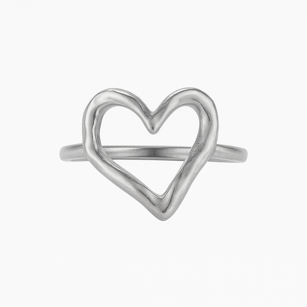 Openwork Heart Ring