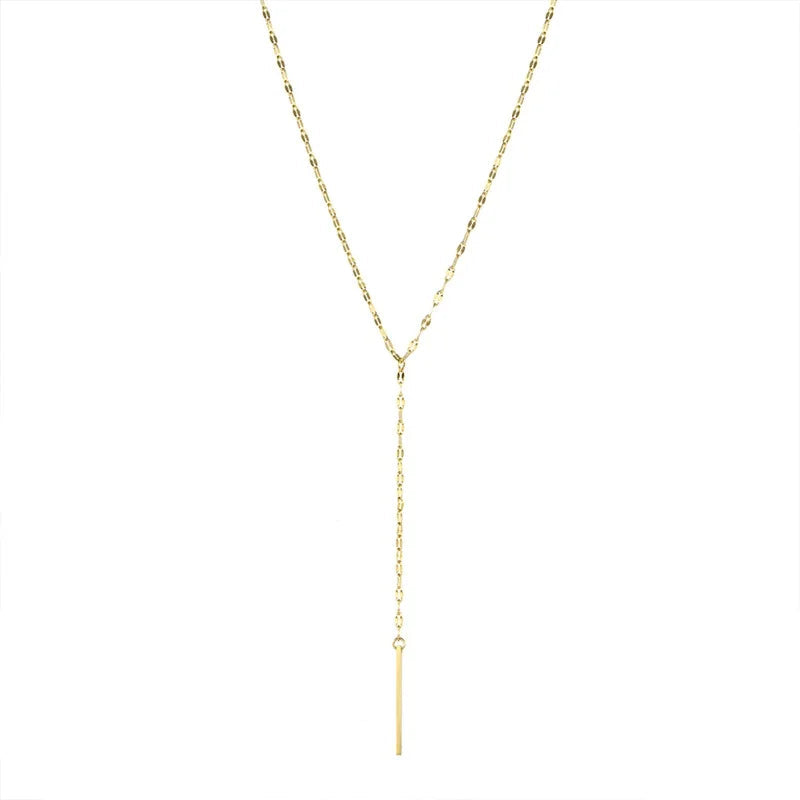 Y-Shaped Long Necklace
