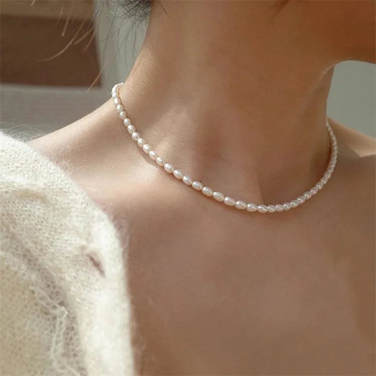 Vivienne Beaded Pearl Choker Necklace