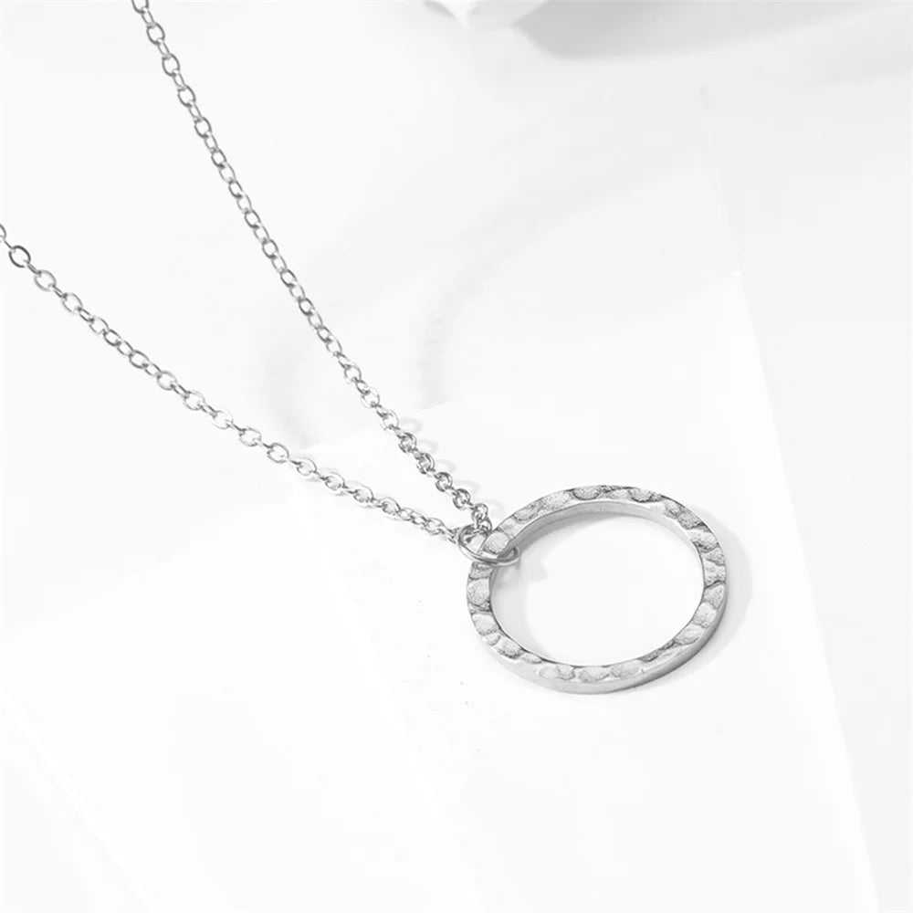 Minimalist Circle Pendant Necklace