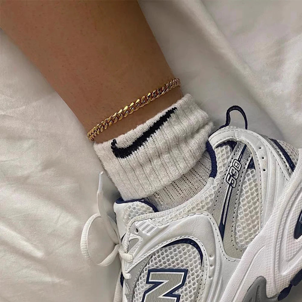 Noelle Cuban Link Anklet