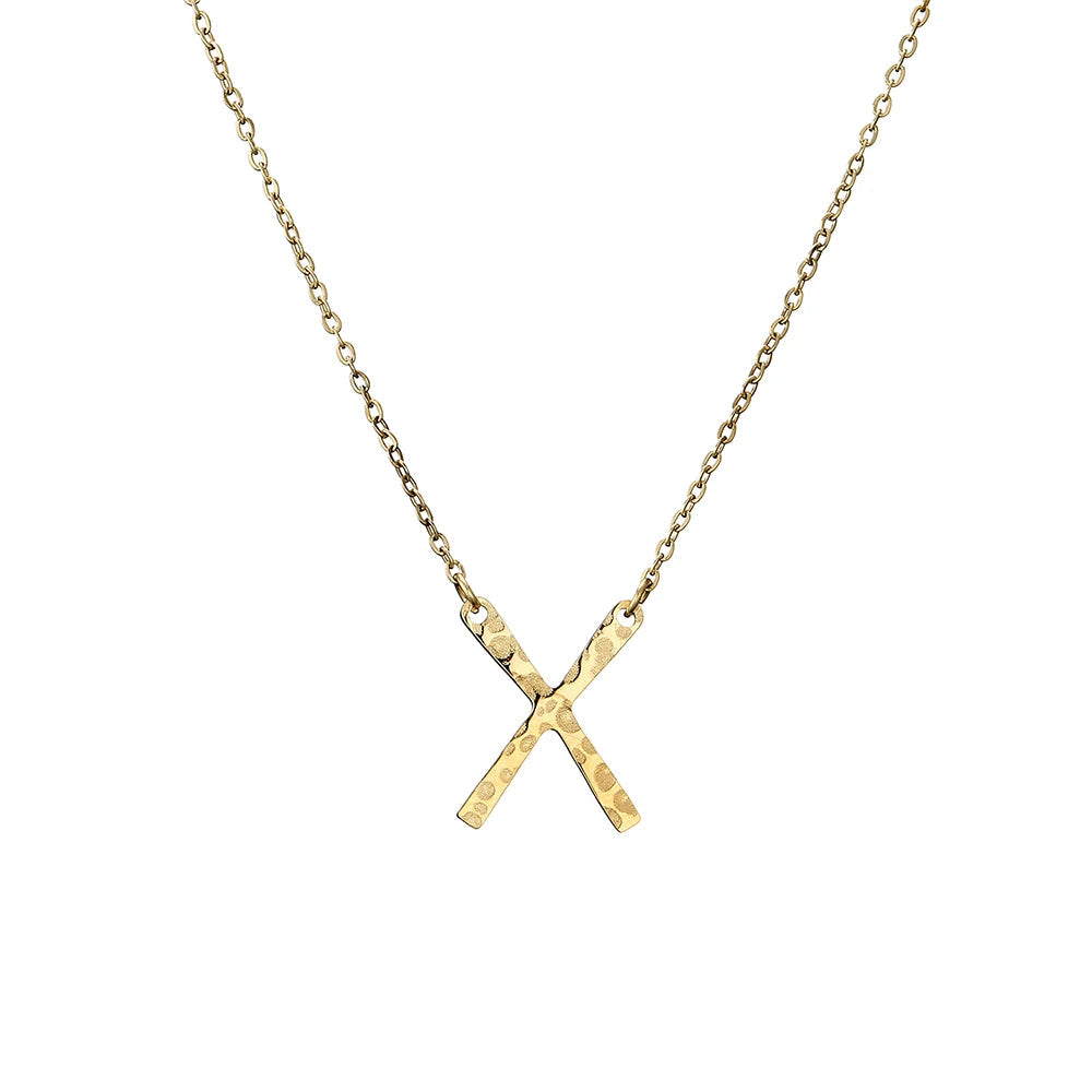 X Shape Pendant Necklace