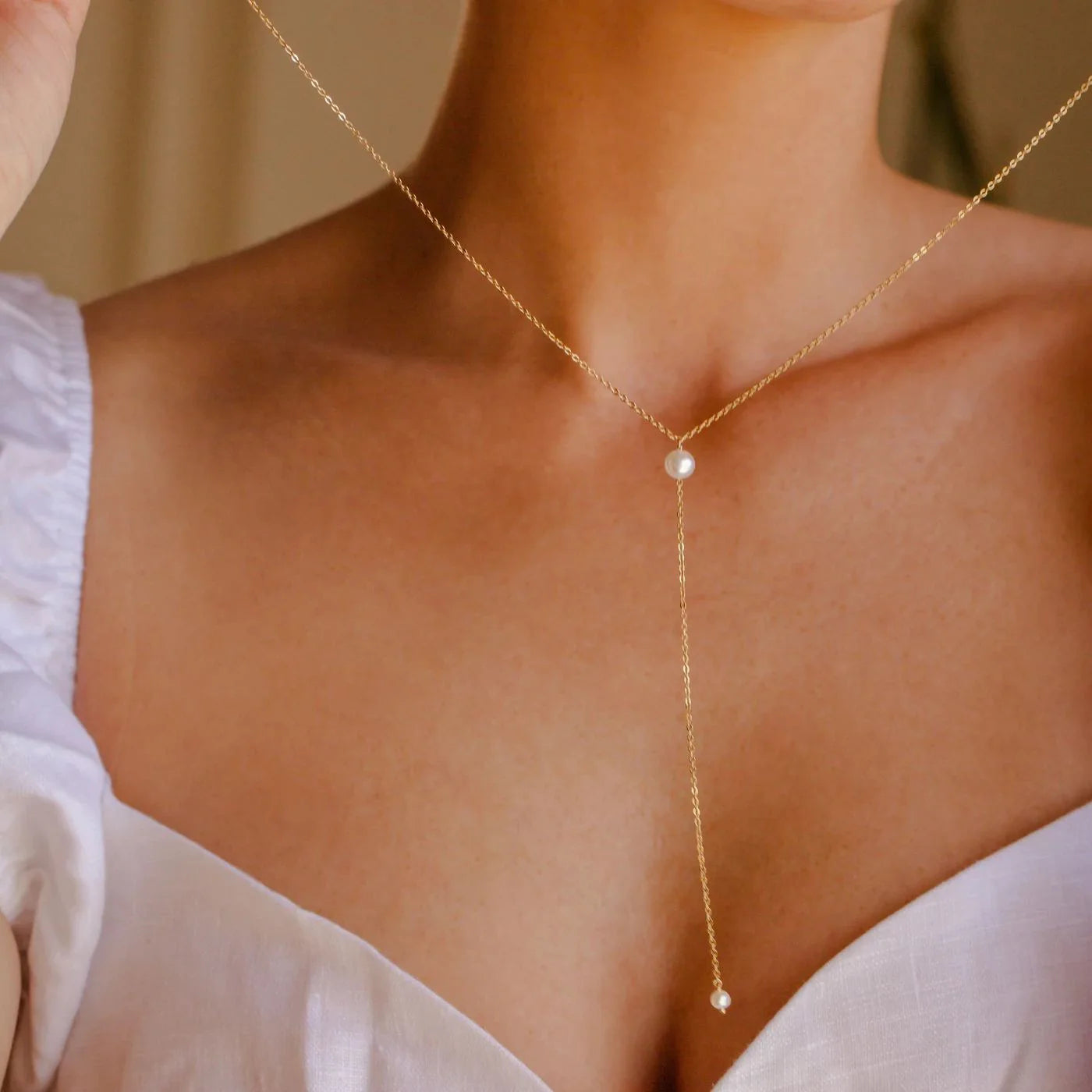 Long Pearl Necklace