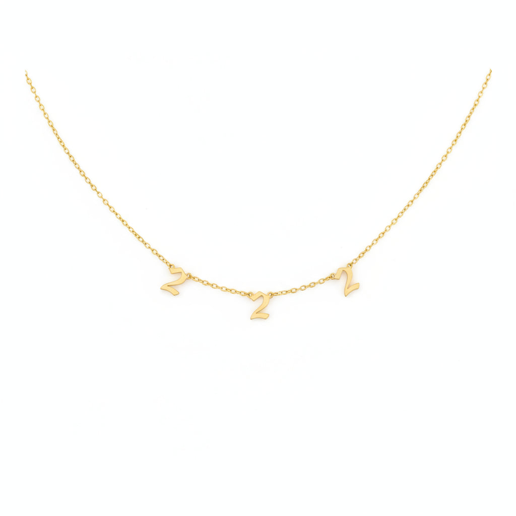 Personalized Number Pendant Necklace