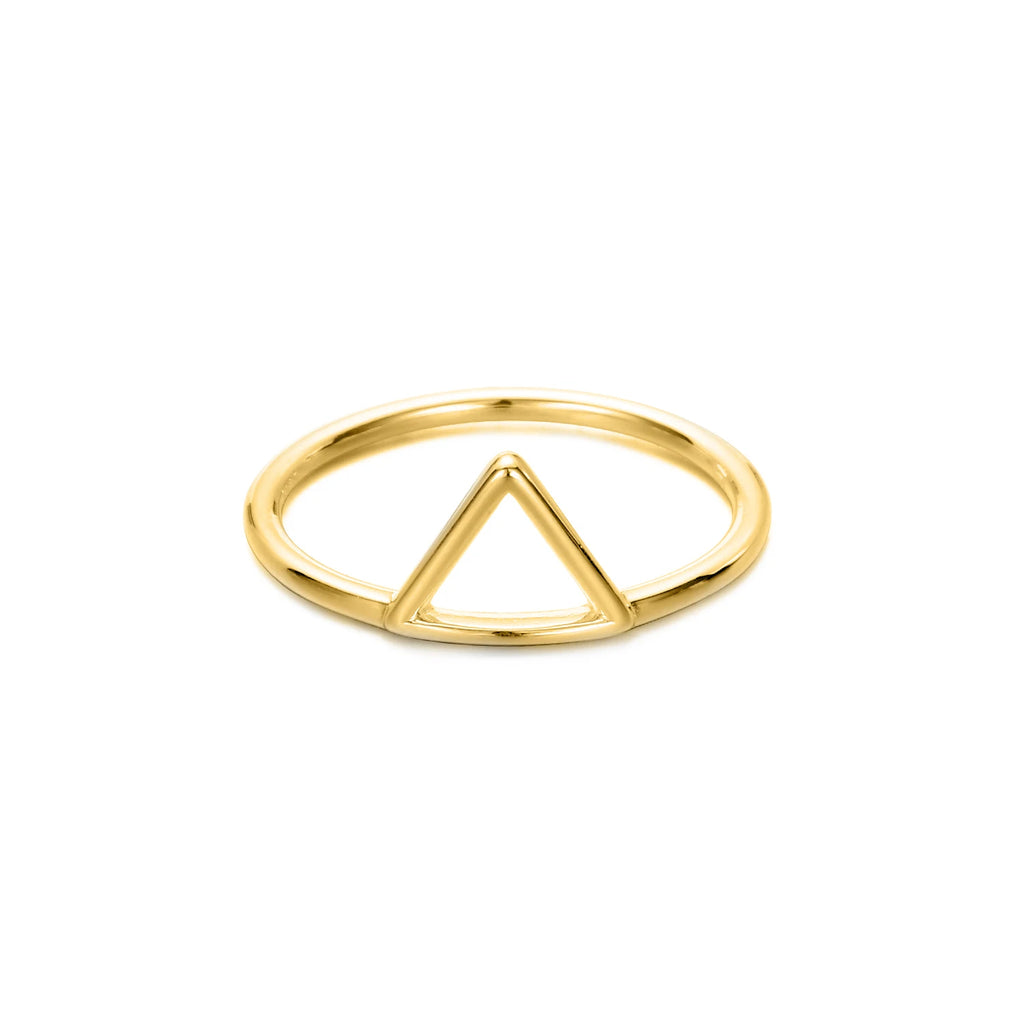 Hollow Triangle Ring