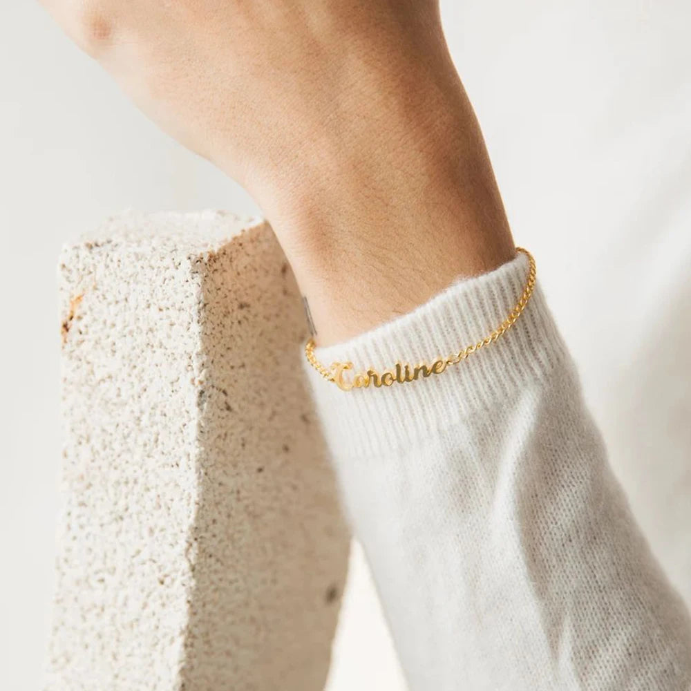 Personalized Name Cuban Chain Bracelet