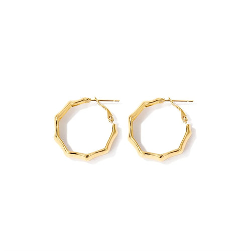 Bamboo Hoop Earrings