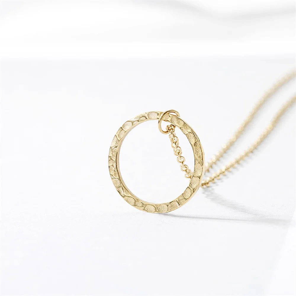 Minimalist Circle Pendant Necklace