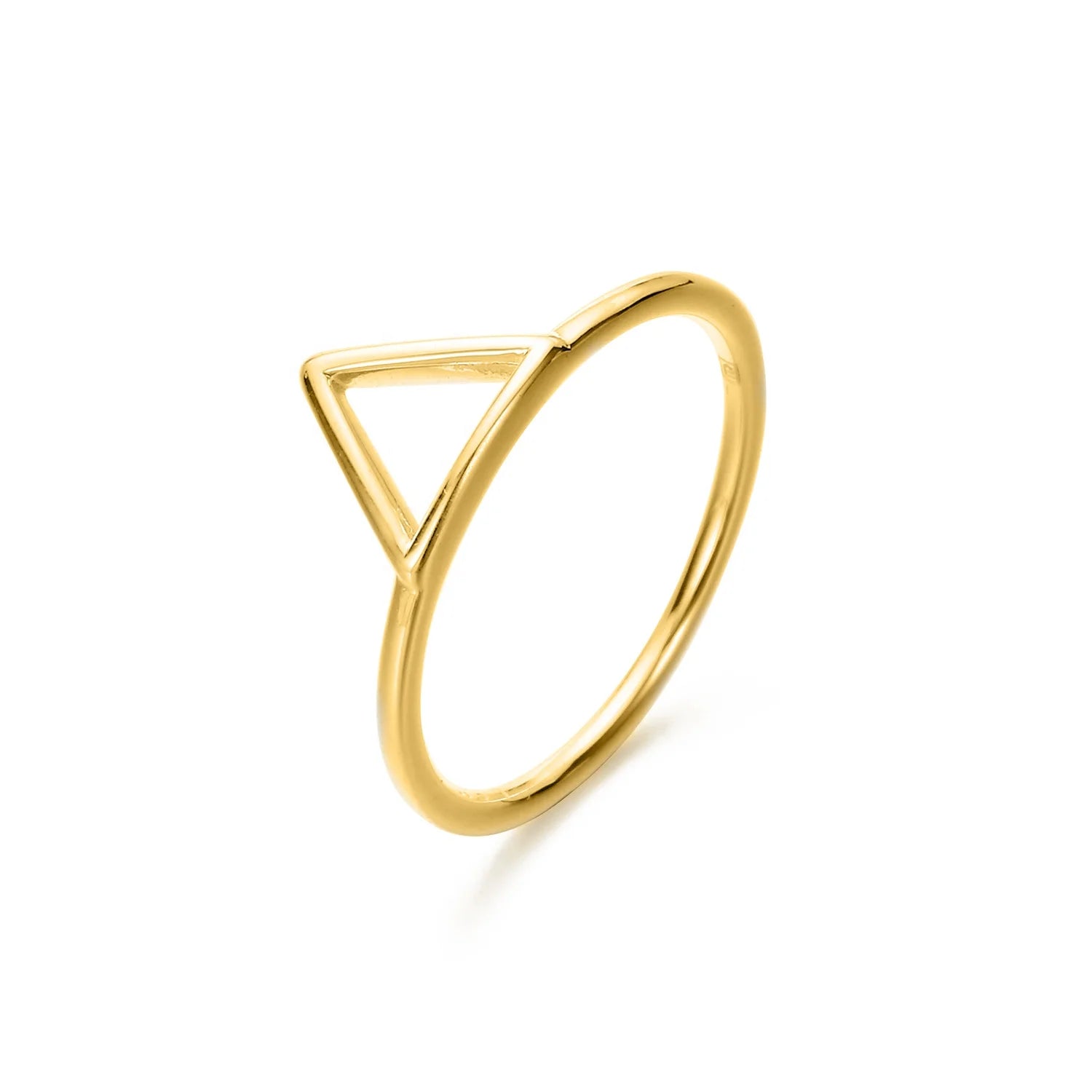 Hollow Triangle Ring