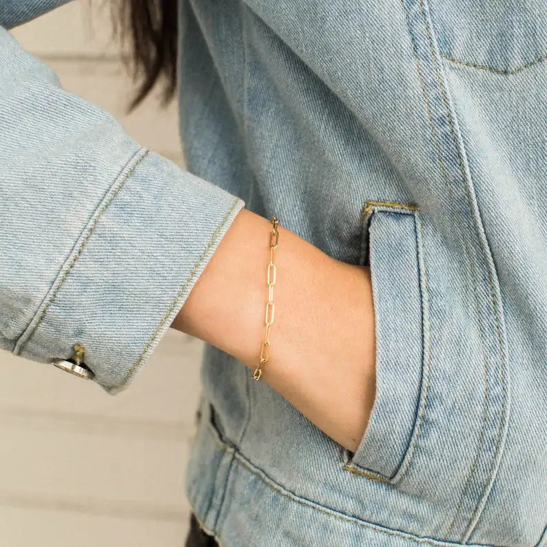 Minimalist Paperclip Bracelet