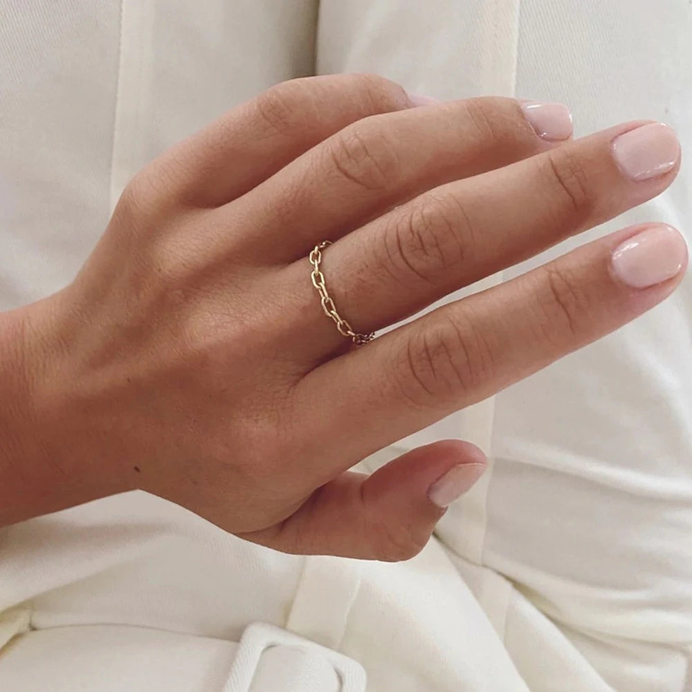 Paperclip Chain Ring