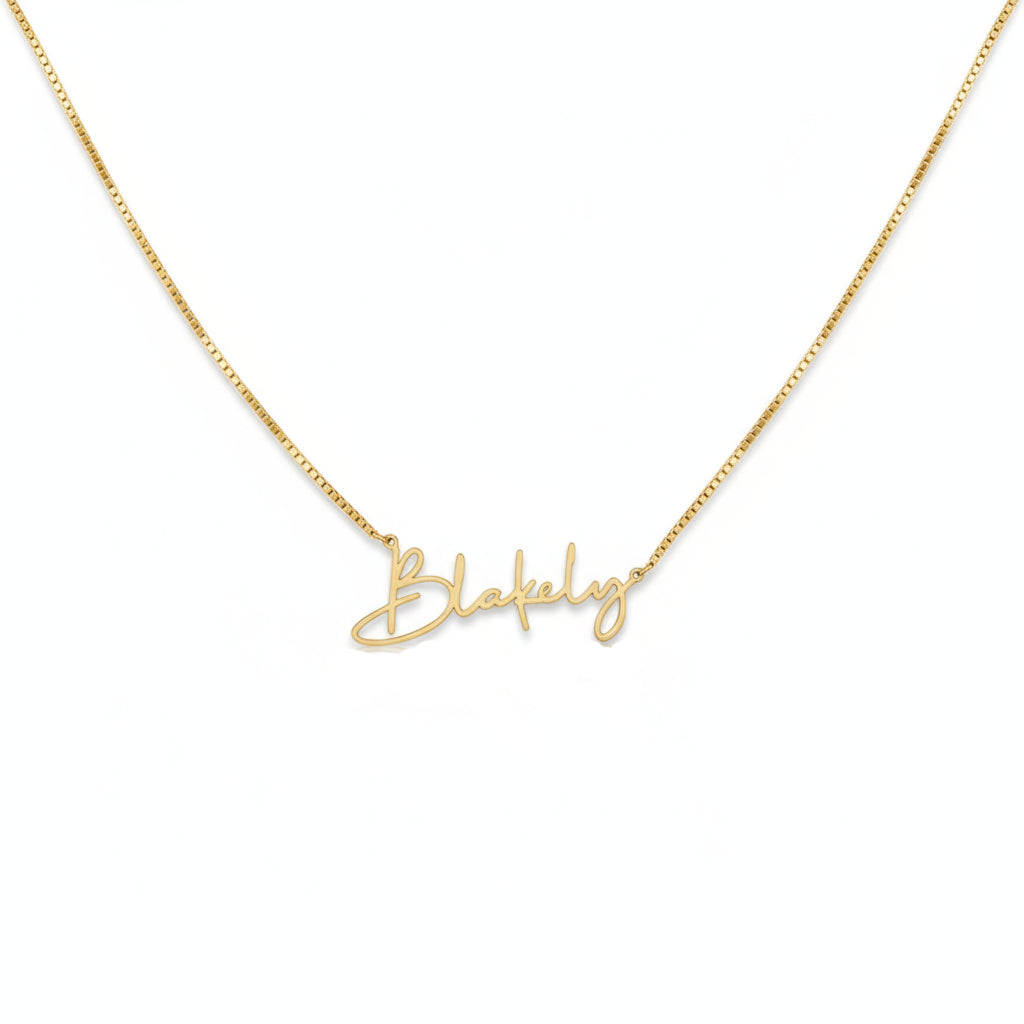 Personalized Classic Italic Necklace