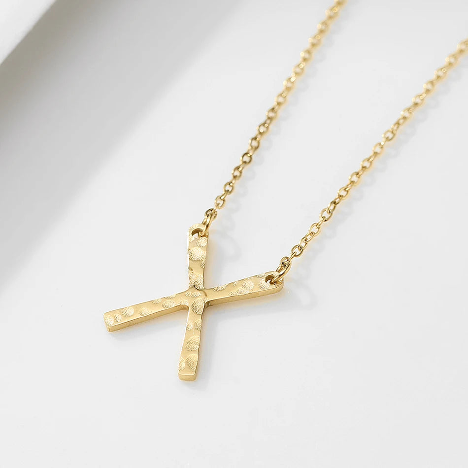 X Shape Pendant Necklace