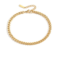 Noelle Cuban Link Anklet