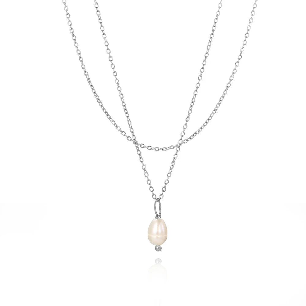 Double Layer Freshwater Pearl Necklace
