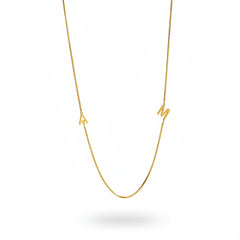 Personalized Double Initial Pendant Necklace