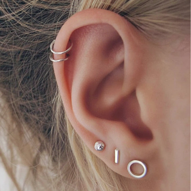 Blair Small Hollow Stud Earrings