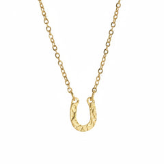 Horseshoe U Shape Pendant Necklace