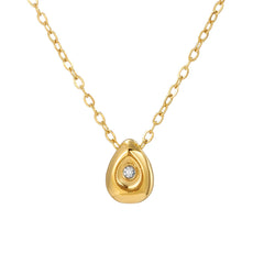 Waterdrop Zircon Pendant Necklace
