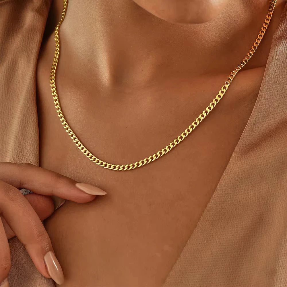 Short Cuban Chain Necklace