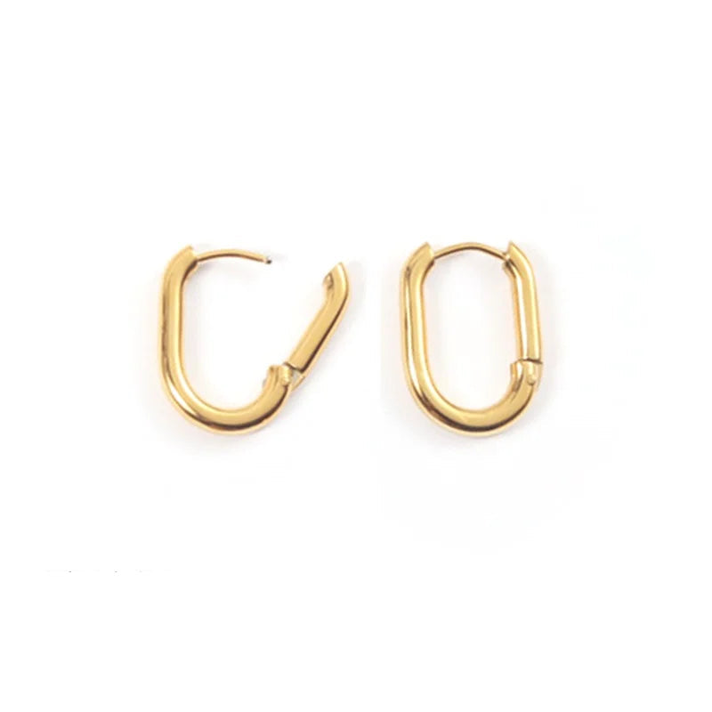 Alba U-shape Hoop Earrings