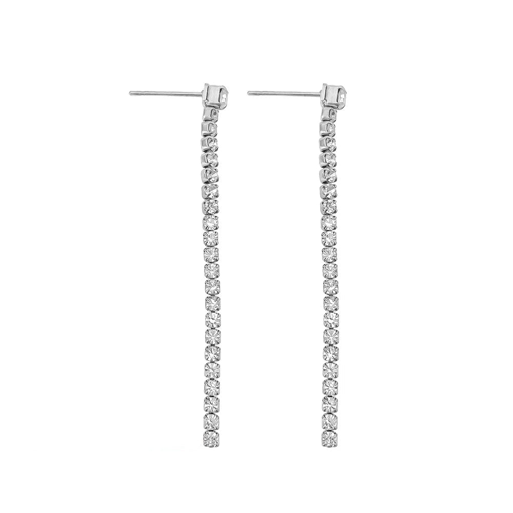 Alessia Tennis Chain Drop Earrings