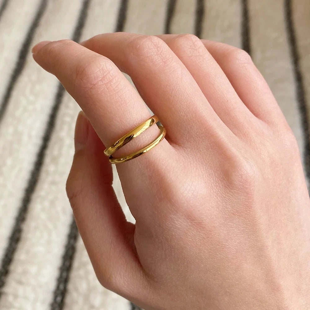 Open Double Layer Ring