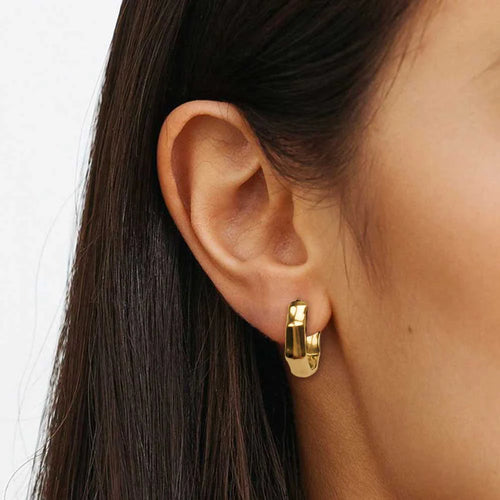 Bamboo Hoop Earrings