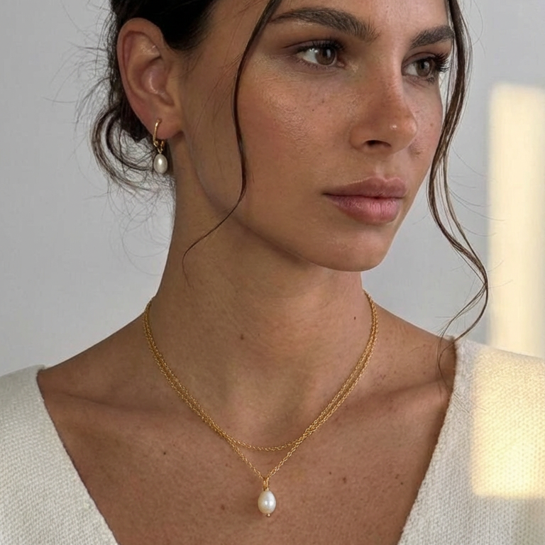 Belle Layered Freshwater Pearl Necklace