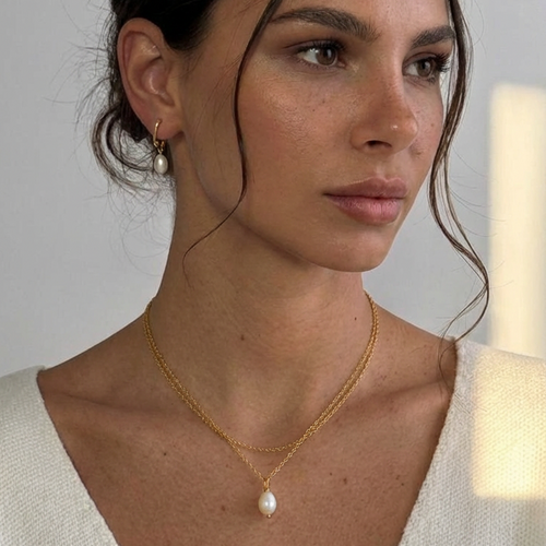 Belle Layered Freshwater Pearl Necklace