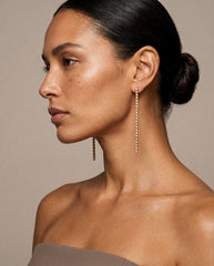 Alessia Tennis Chain Drop Earrings